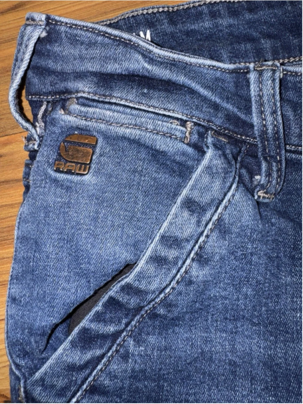 G-Star Raw Rackam 3D Skinny Jeans Moto Biker Dark Wash Stretch 33x33 Streetwear